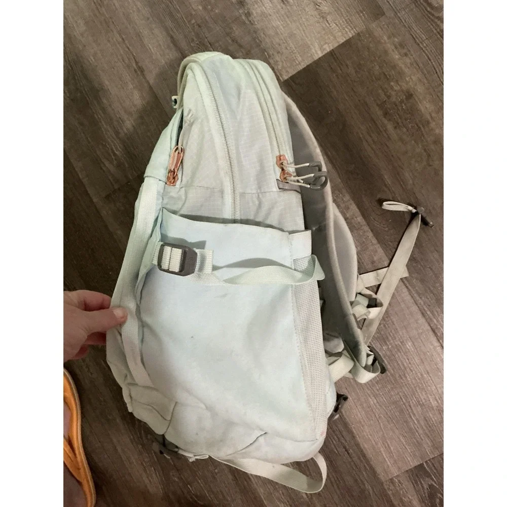THE NORTH FACE Laptop Backpack Blue Worn STAINED